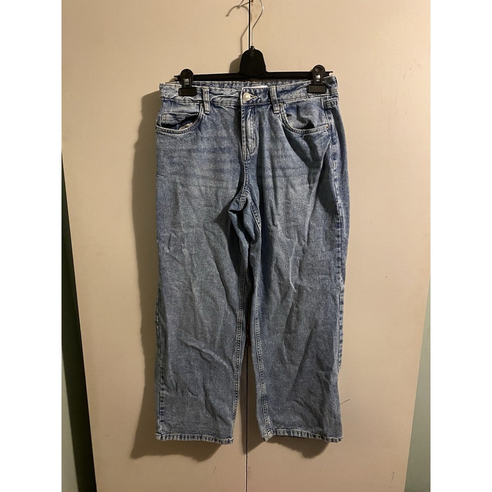 Aeropostale Low Rise Baggy Jeans Womens Size 4 27W Light Wash Blue Denim